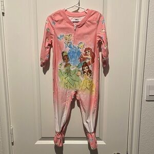 Disney Princess Pink and White Kids Footie